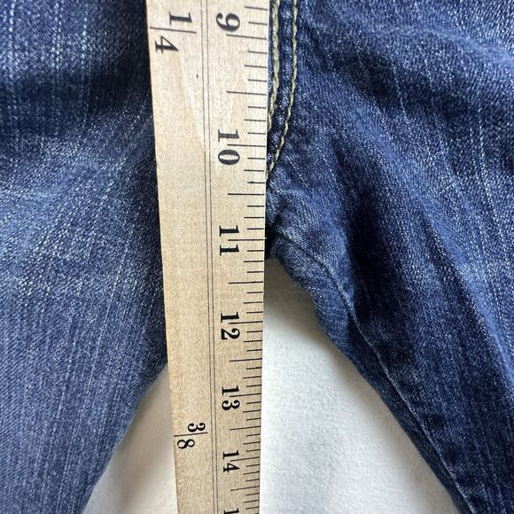 Levis Silvertab Shorts Mens 34 Blue 12" Grunge Denim Jean Shorts Jorts Y2K - Picture 3 of 13